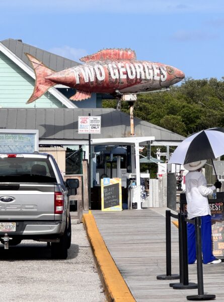 Two Georges waterfront restaurant at Boynton Harbor Marina in Boynton Beach Florida